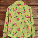 Elke Green Cardigan with Floral Pattern - view 4
