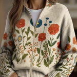 Andrea Cardigan with Wildflower Pattern