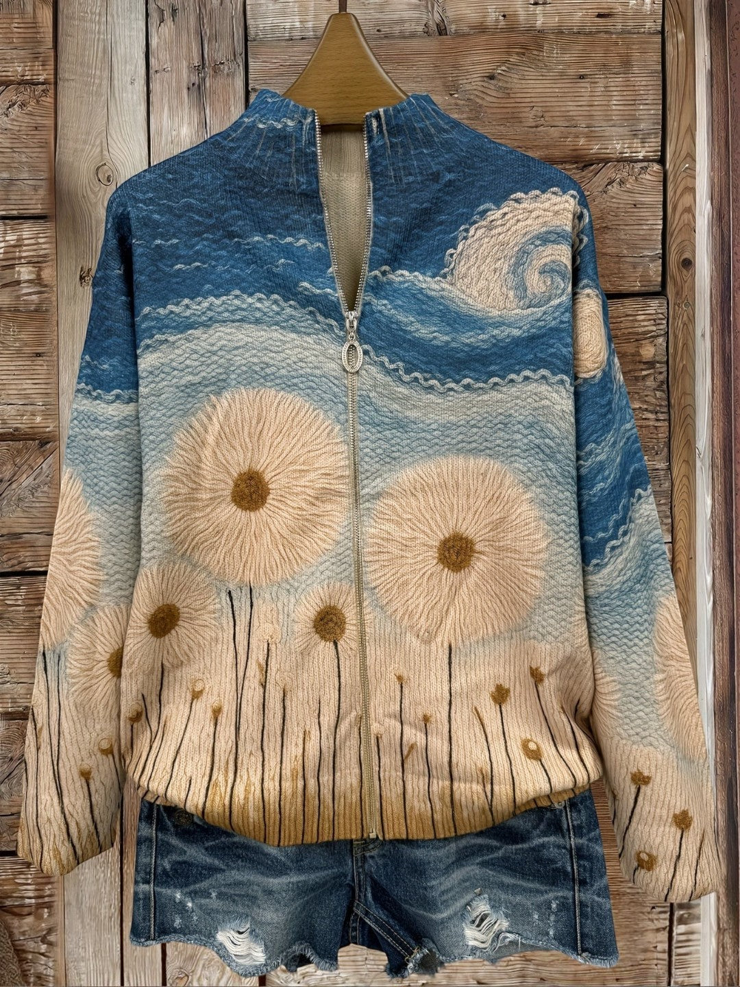 Renate Cardigan with Dandelion Motif - view 2