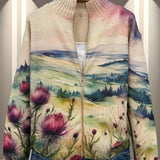 Heike Cardigan with Thistle and Landscape Motif - view 4