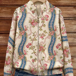 Sabine Cardigan with Rose Vine Pattern - view 3