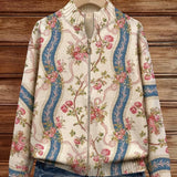 Sabine Cardigan with Rose Vine Pattern - view 3