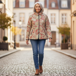 Nancy Vintage Floral Casual Quilted Jacket - view 4