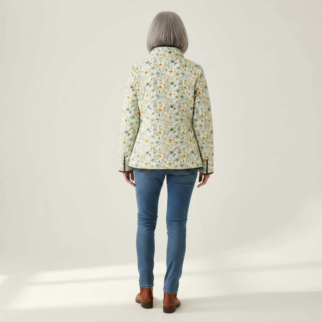 Nell Delightful Floral-Printed Quilted Jacket - view 3