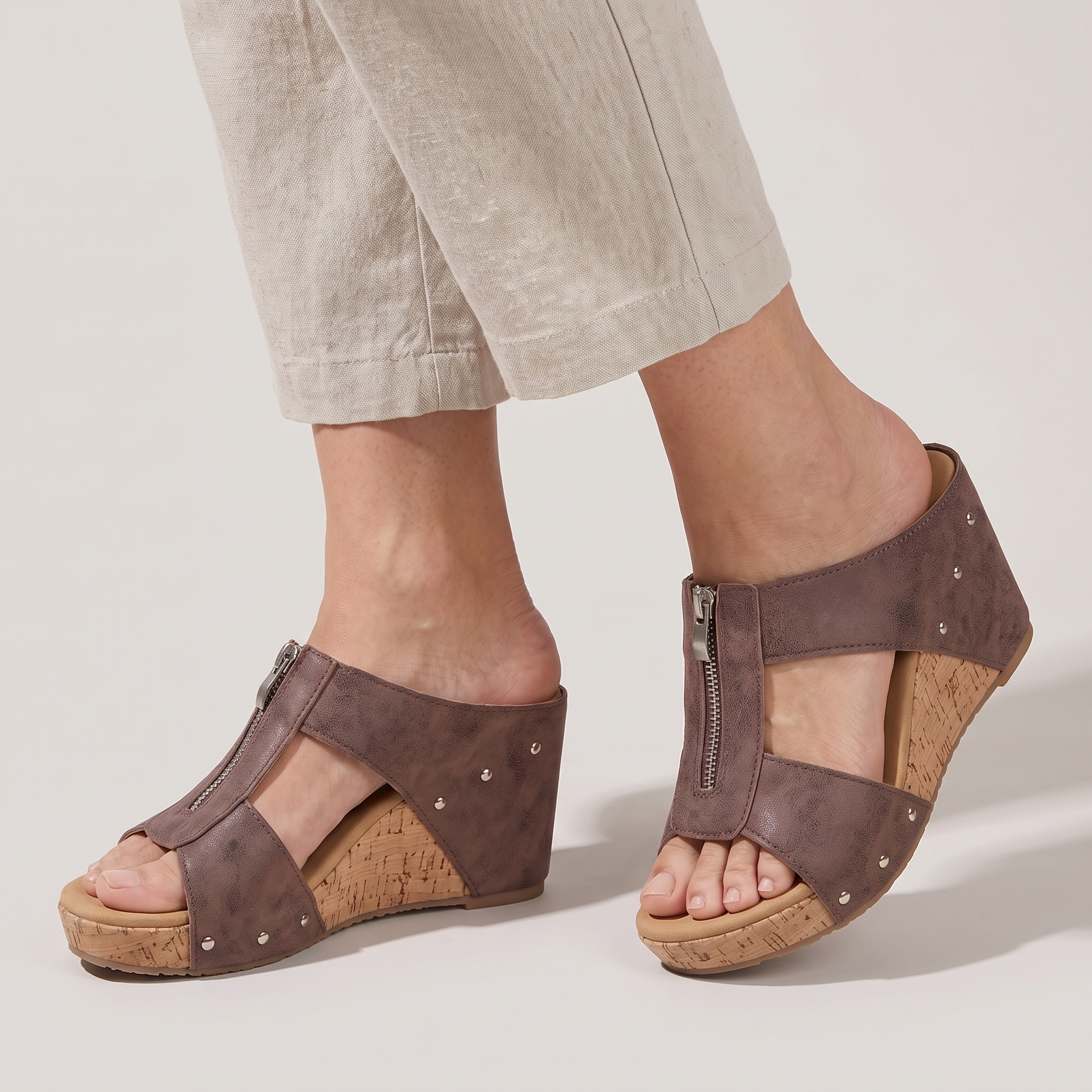 Nicola Zip-Up Orthopaedic Sandals
