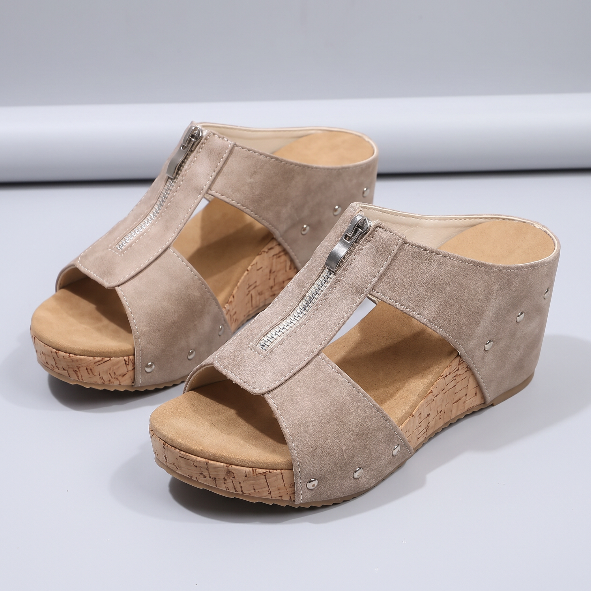 Nicola Zip-Up Orthopaedic Sandals - view 2