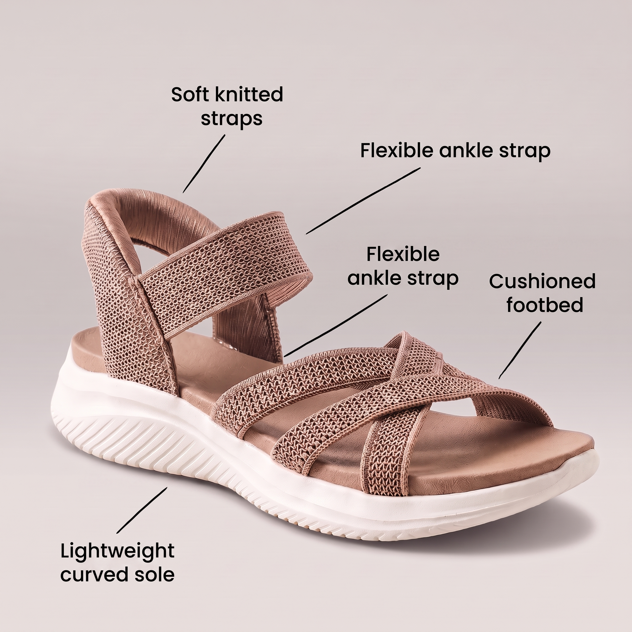 Olwen Ultra-Flex Knit Sandals - view 8