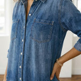 Lily Cotton Denim Jumpsuit - view 8
