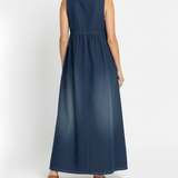 Erin Vintage Denim Maxi Dress - view 5