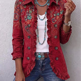 Sophia | Bohemian Paisley Ruffle Jacket