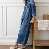 Lily Cotton Denim Jumpsuit - view 2