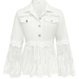 Pearl | Lace-Panel Jacket