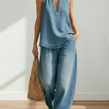 Sienna Two-Piece Denim Set - view 3