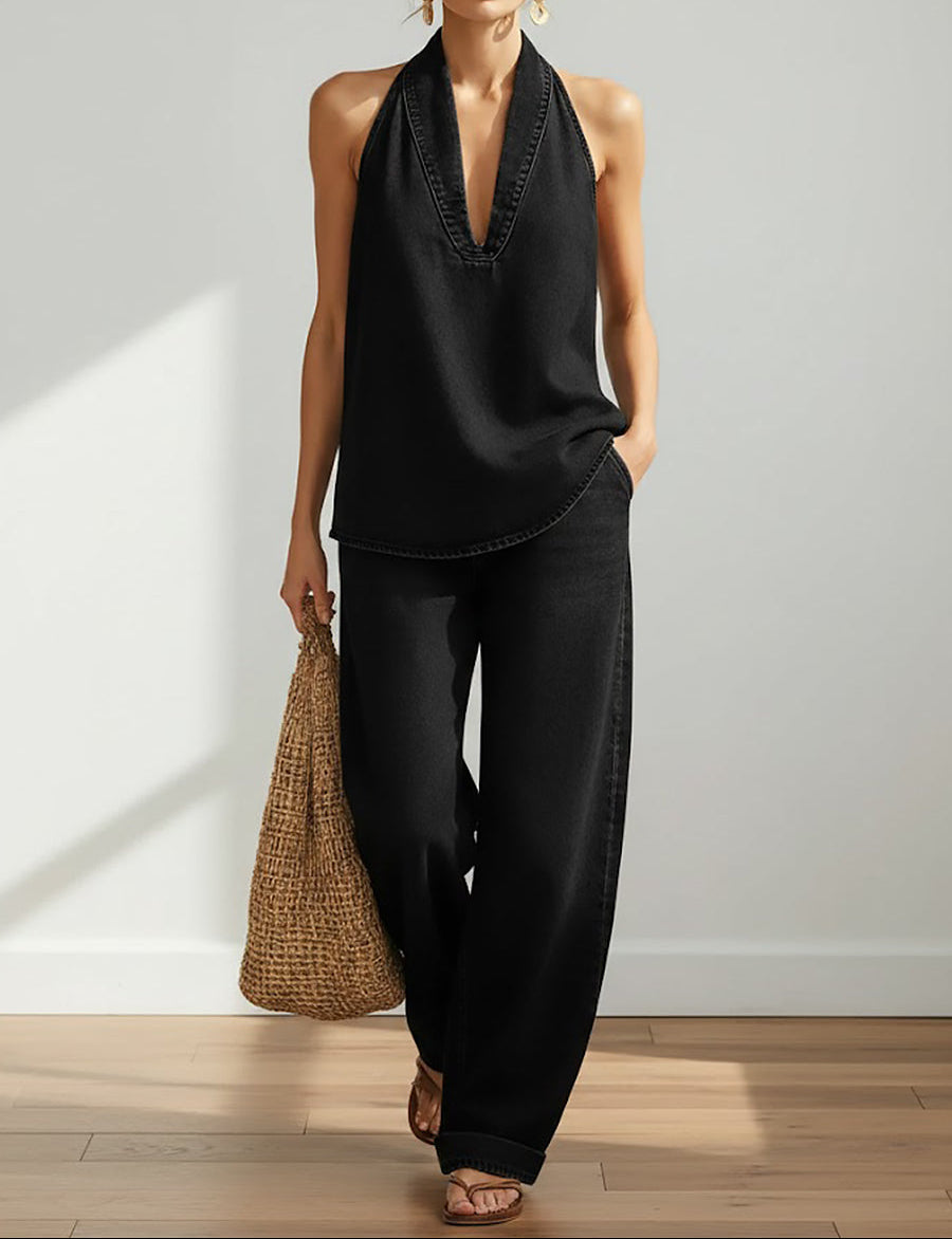 Sienna Two-Piece Denim Set - view 7