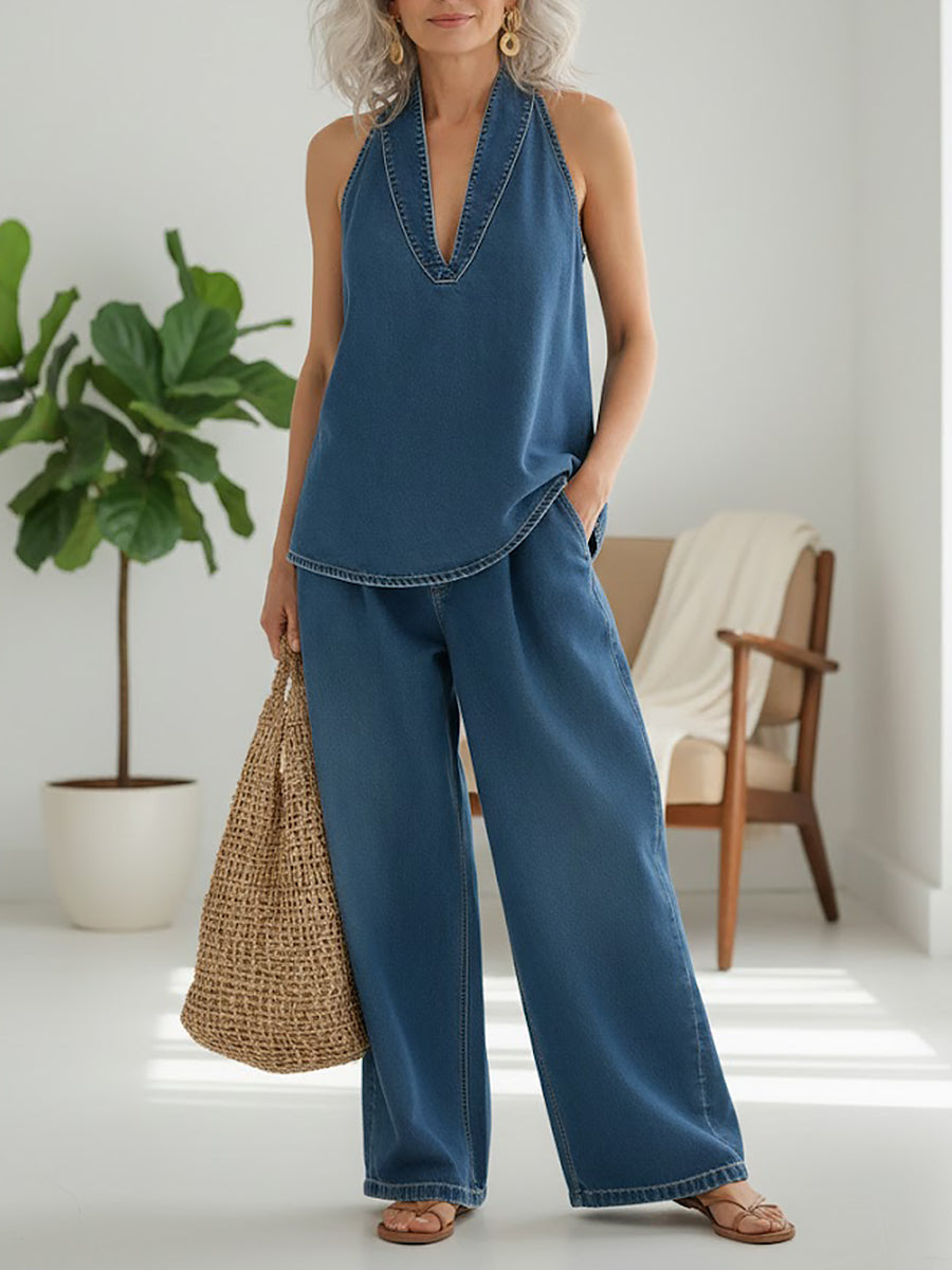 Sienna Two-Piece Denim Set - view 2