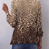 Abigail | Leopard Print Ruffled Jacket