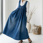 Erin Vintage Denim Maxi Dress - view 6