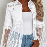 Pearl | Lace-Panel Jacket