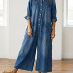 Lily Cotton Denim Jumpsuit - view 6