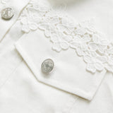 Pearl | Lace-Panel Jacket
