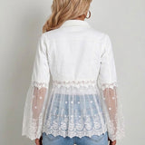Pearl | Lace-Panel Jacket