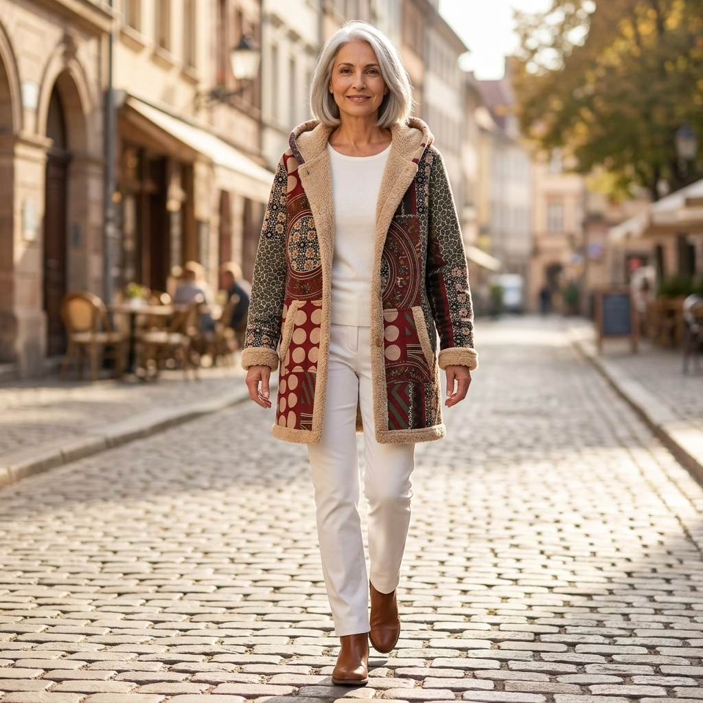 Phyllis Elegant Mid-Season Coat - view 4