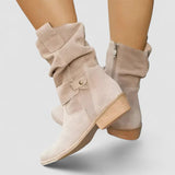 Elspeth, Western Boots with Ruched Shaft