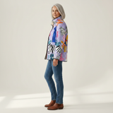 Ruby Casual Quilted Jacket with Dog Print - view 2