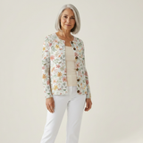 Ruth Fresh Little Flowers Print Buttoned Cardigan