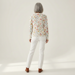 Ruth Fresh Little Flowers Print Buttoned Cardigan - view 3