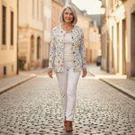 Ruth Fresh Little Flowers Print Buttoned Cardigan - view 4