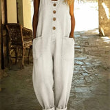 Zoe Vintage-Wash Denim Jumpsuit - view 5
