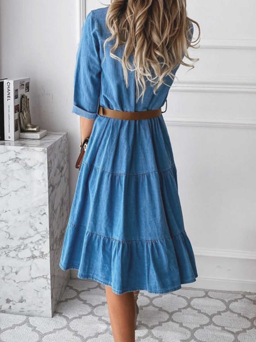 Louisa Smart Casual Denim Dress - view 4