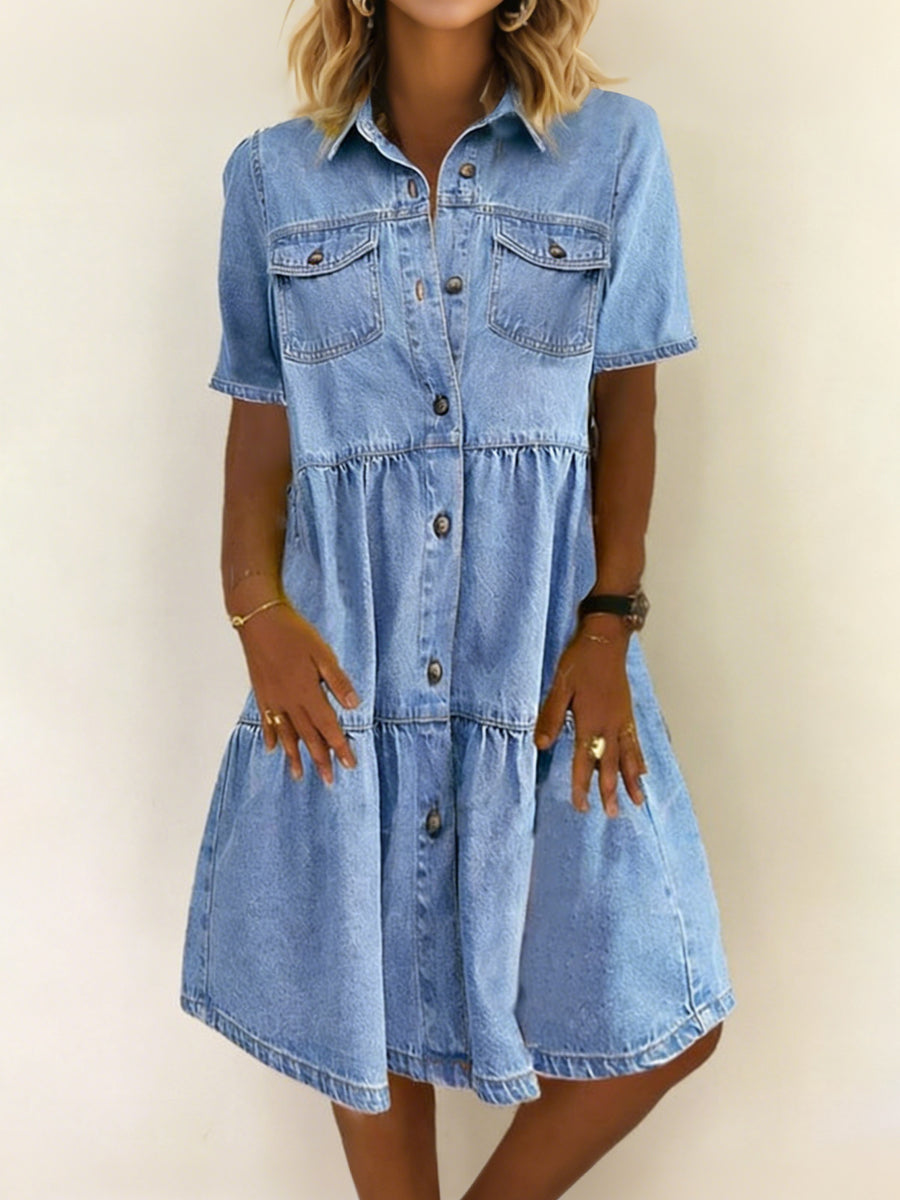 Sienna Smart Casual Denim Dress - view 5