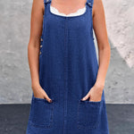 Daisy Casual Denim Pinafore Dress - view 7