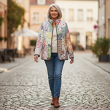 Susannah Casual Floral Print Quilted Jacket - view 4