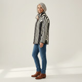 Sybil Casual Quilted Jacket with Abstract Geometric Design - view 2