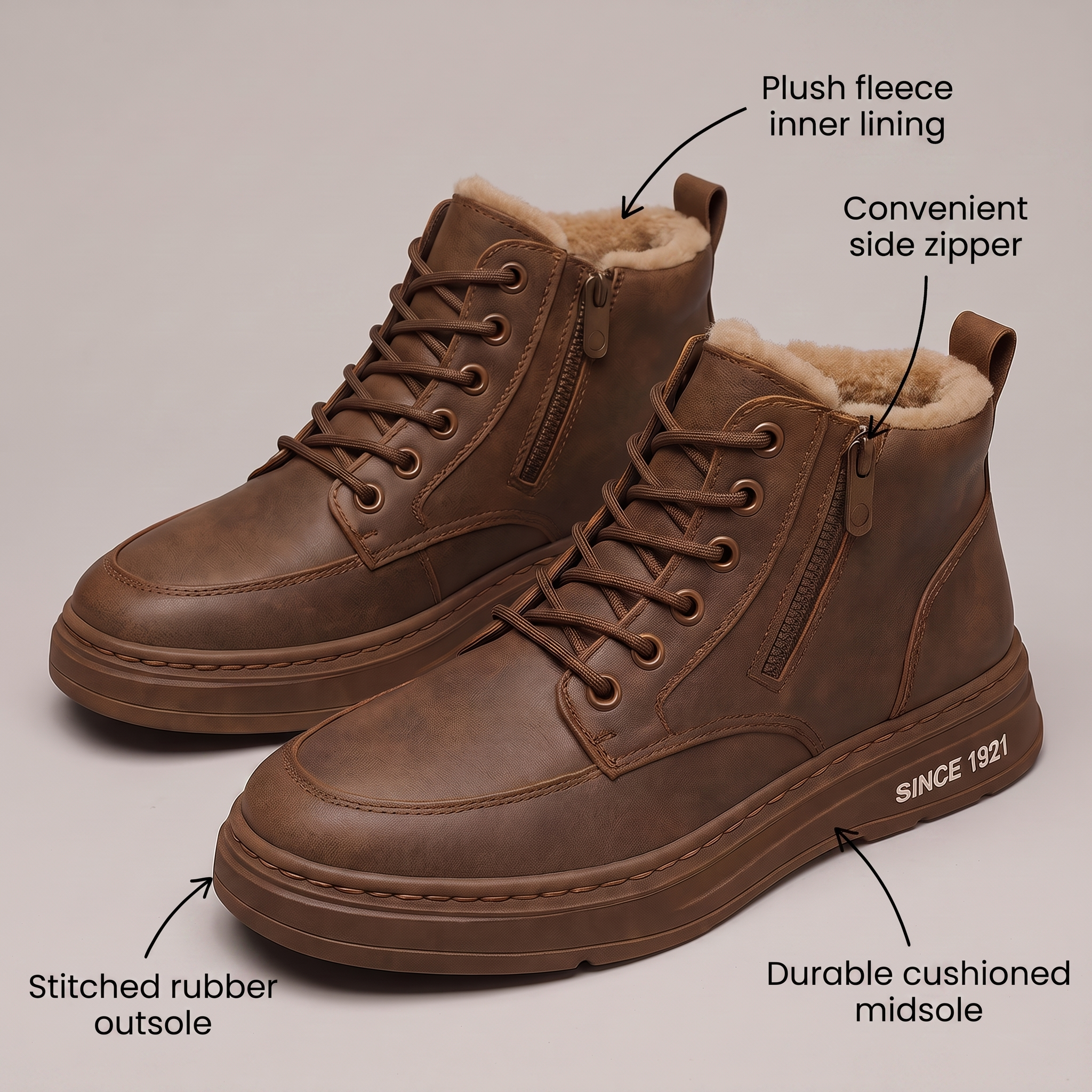 Tessa Leather Trainers - view 4