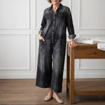Lily Cotton Denim Jumpsuit - view 3
