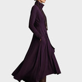 Eunice | Asymmetric Knitted Maxi Dress with Roll Neck
