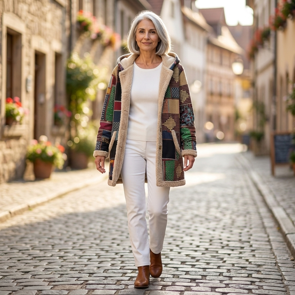 Vanessa Elegant Mid-Season Coat - view 4