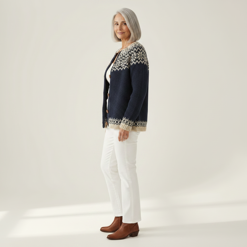 Violet Floral Autumn Cardigan - view 2