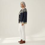 Violet Floral Autumn Cardigan - view 2