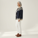Violet Floral Autumn Cardigan - view 2