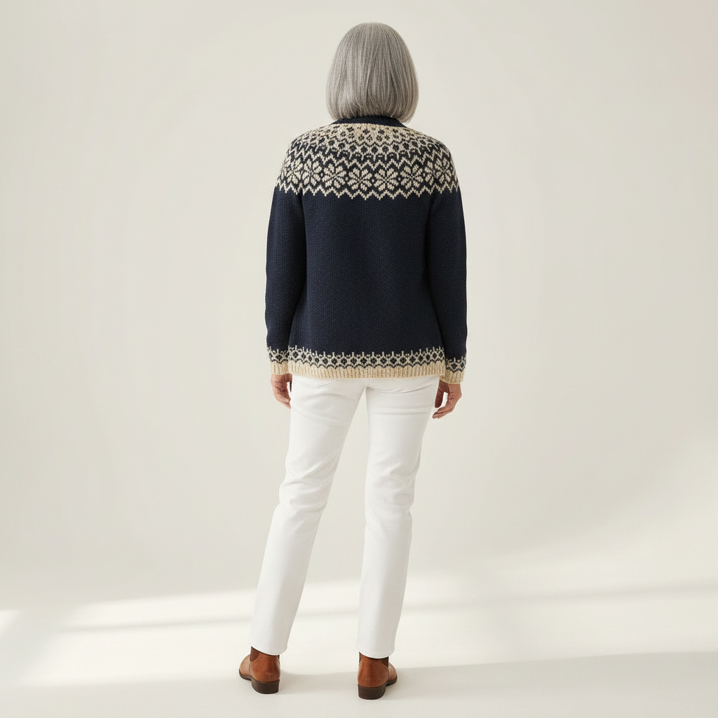 Violet Floral Autumn Cardigan - view 3