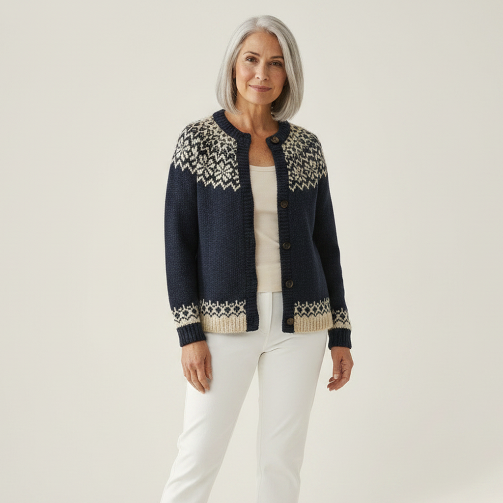Violet Floral Autumn Cardigan