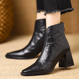Claudia, Luxe Mid-Heel Ankle Boots