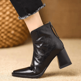 Claudia, Luxe Mid-Heel Ankle Boots