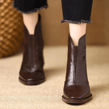 Claudia, Luxe Mid-Heel Ankle Boots