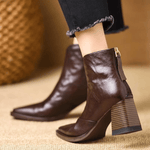 Claudia, Luxe Mid-Heel Ankle Boots